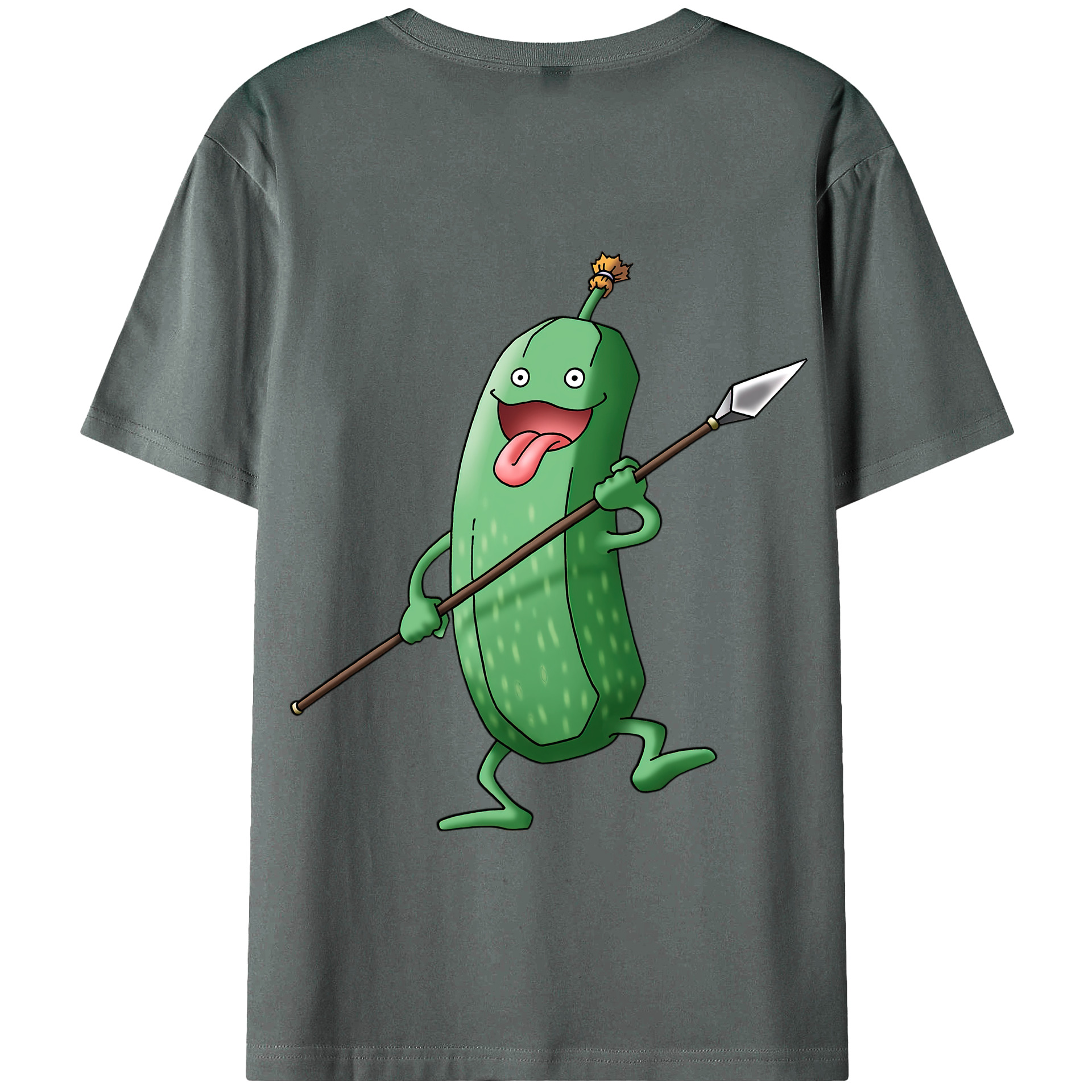 （画像用） ドラゴンクエスト Doragon Kuesuto Dragon Quest 綿100％半袖Tシャツ（背面プリント）